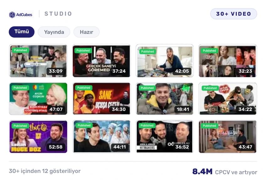 Yayında